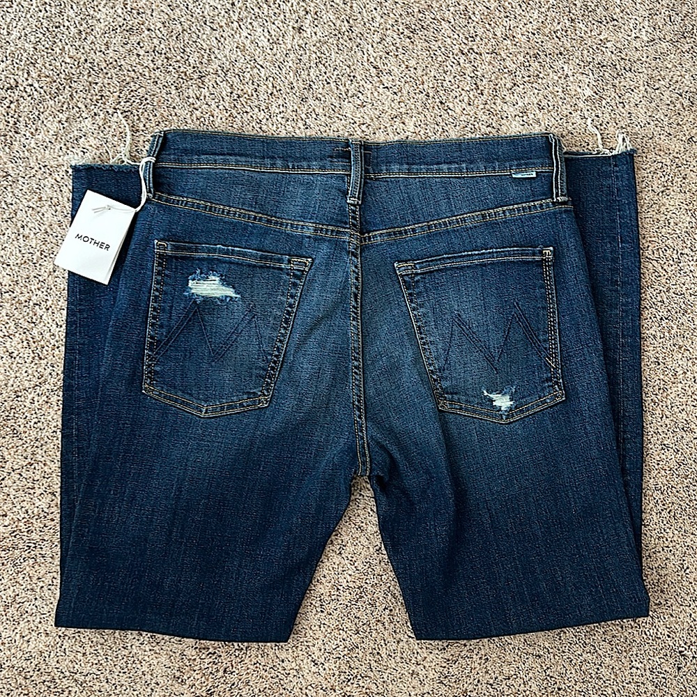 Mother NWT The Scrapper Cuff Ankle Fray Wicked Wildflowers Jeans Pants *Sz 29* - Picture 4 of 10